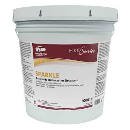 Theochem SPARKLE - 50 LB PAIL, Machine Dishwashing Powder 100010-99990-76